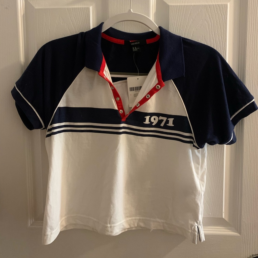 NWT Cropped Polo from Forever21